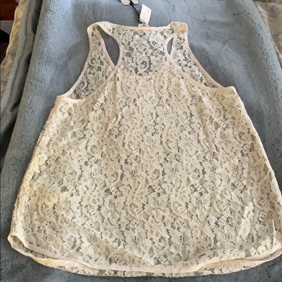 Ivory Vintage Aritzia Wilfred Lace Tank. NWT! - Picture 4 of 4